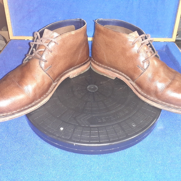 Cole Haan Men's Brown Leather 3 Eyelet Dress Chukka Boots Sz. 10M-US - Picture 7 of 9